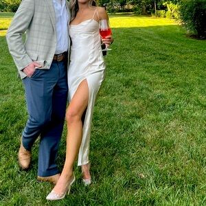 Petal + pup slip dress midi